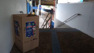 Os postos ficarão disponíveis até o dia 15 de dezembro para os passageiros interessados em fazer doações