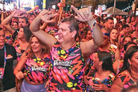 O ministro Marcio Macedo participa do Pré-Caju, em Sergipe, em novembro, em foto publicada em rede social