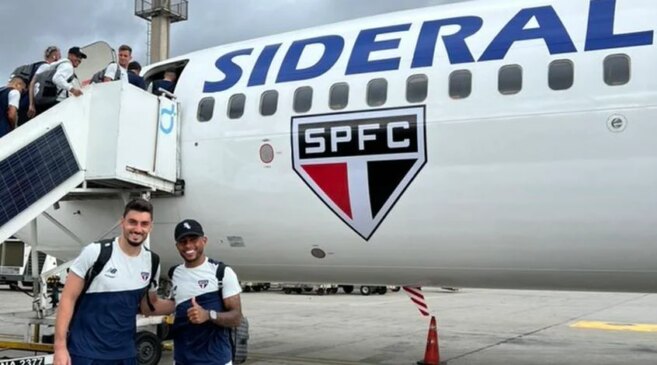 São Paulo fechou parceria para ter um avião disponível para jogos como visitante