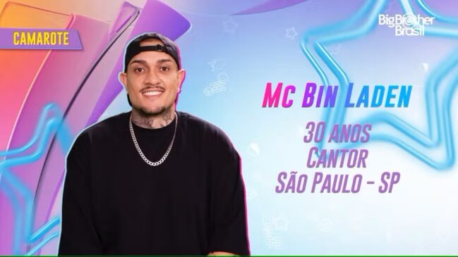 MC Bin Laden é anunciado no BBB