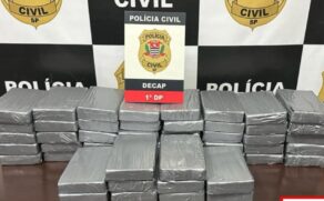 Drogas apreendidas durante a Operação Resgate