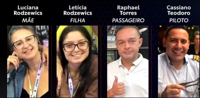 Vítimas do acidente aéreo em São Paulo