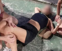 Como resultado do acidente, a professora sofreu uma fratura no fêmur esquerdo