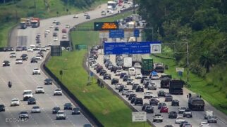 SAI operando no sistema 5x3, pista sul está bloqueada no trecho da serra