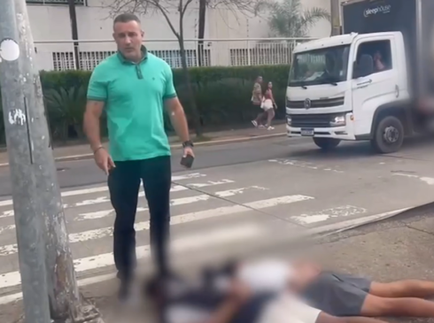 Delegado Palumbo durante a ação contra acusados de furto de celular na zona oeste de SP