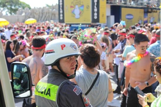 A Operação Carnaval será mobilizada até o dia 18, com reforços durante os blocos de rua e os desfiles de escolas de samba