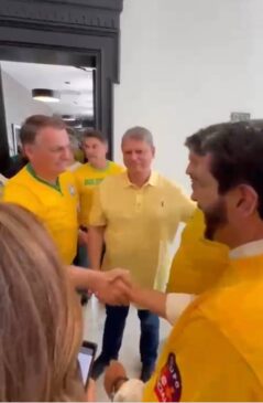 Tarcísio de Freitas e Ricardo Nunes recebem Bolsonaro em São Paulo