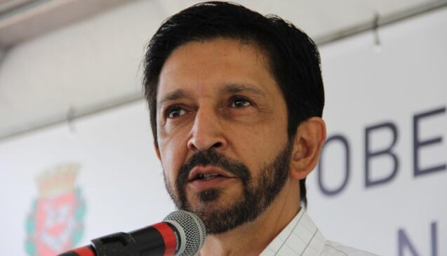 O prefeito Ricardo Nunes