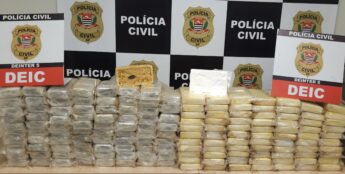 Funilaria usada como fachada guardava mais de 150 tijolos de cocaína no interior de SP