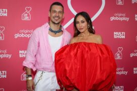 Sabrina Sato e João Vicente na pré estréia do reality 'Let Love'