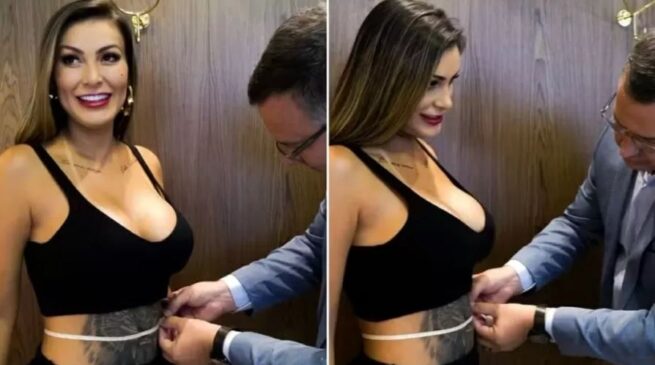 Andressa Urach realiza diversos procedimentos estéticos