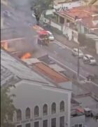 Incêndio na sede da igreja Congregação Cristā do Brasil