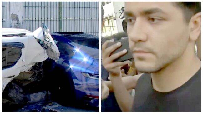 Motorista de Porsche que causou o acidente
