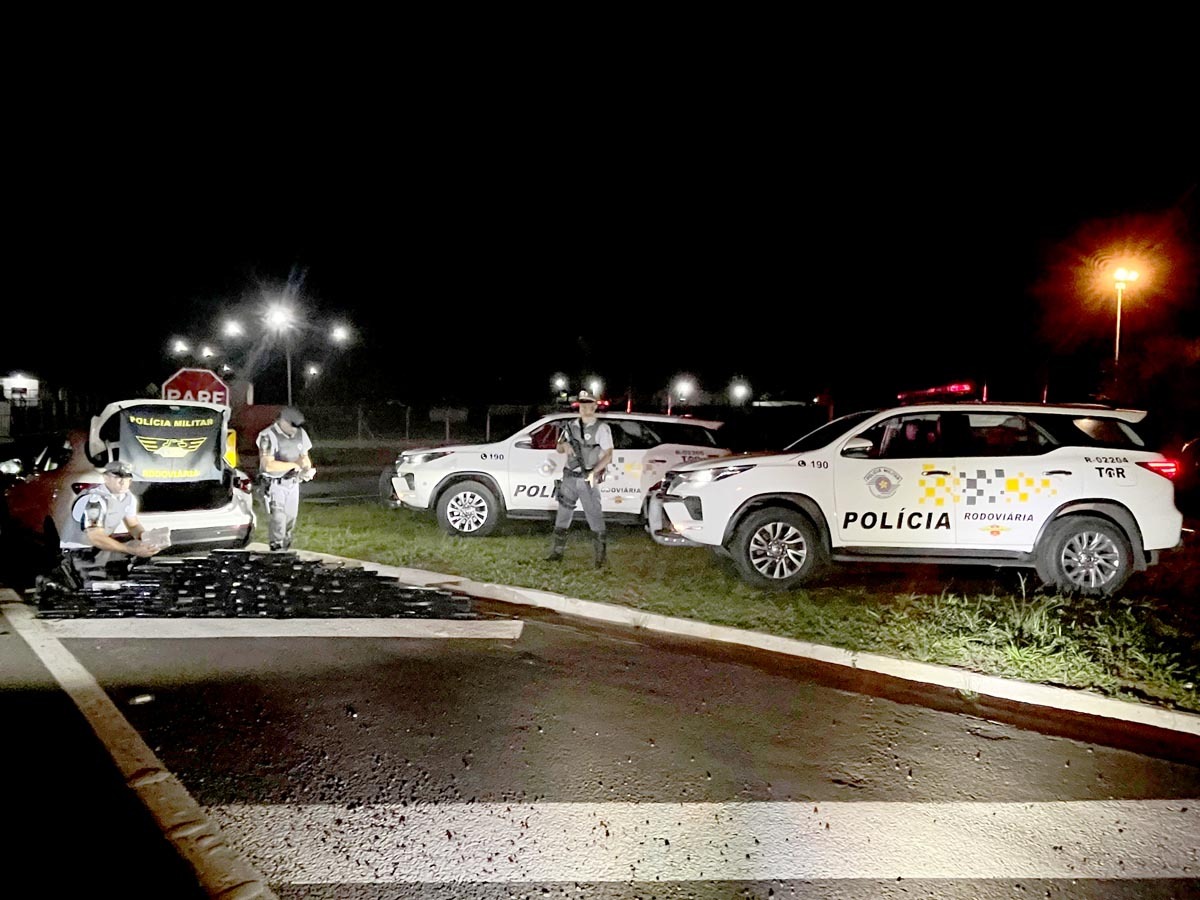 Polícia Rodoviária apreende 80 kg de drogas no interior de SP