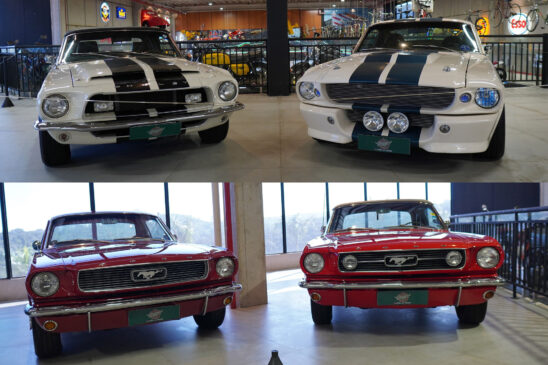 Coleção Mustang 60 anos, Shelby GT 350 1968, Eleanor GT 500 1967, Hard top 1966 e Mustang conversível 289 1966