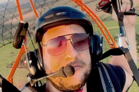 Homem de 36 anos morre ao cair de paramotor