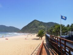 Corpo foi encontrado na Praia do Tombo, no Guarujá