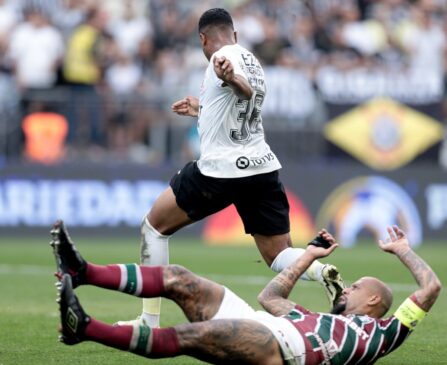 Wesley supera Felipe Melo para marcar golaço em Itaquera