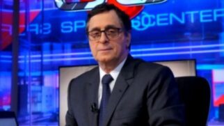 O jornalista Antero Greco durante participação no SportsCenter, da ESPN Brasil