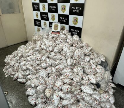Droga apreendida no laboratório em Guarulhos