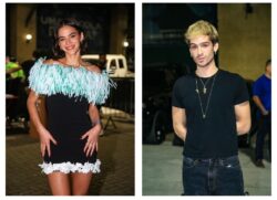 Bruna Marquezine e João Guilherme chegam para o sorteio do desfile das escolas de samba na cidade do samba