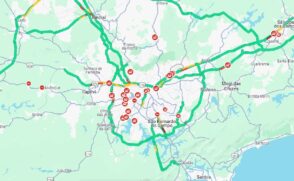 Sistema Anchieta Imigrantes com lentidão na subida à Capital
