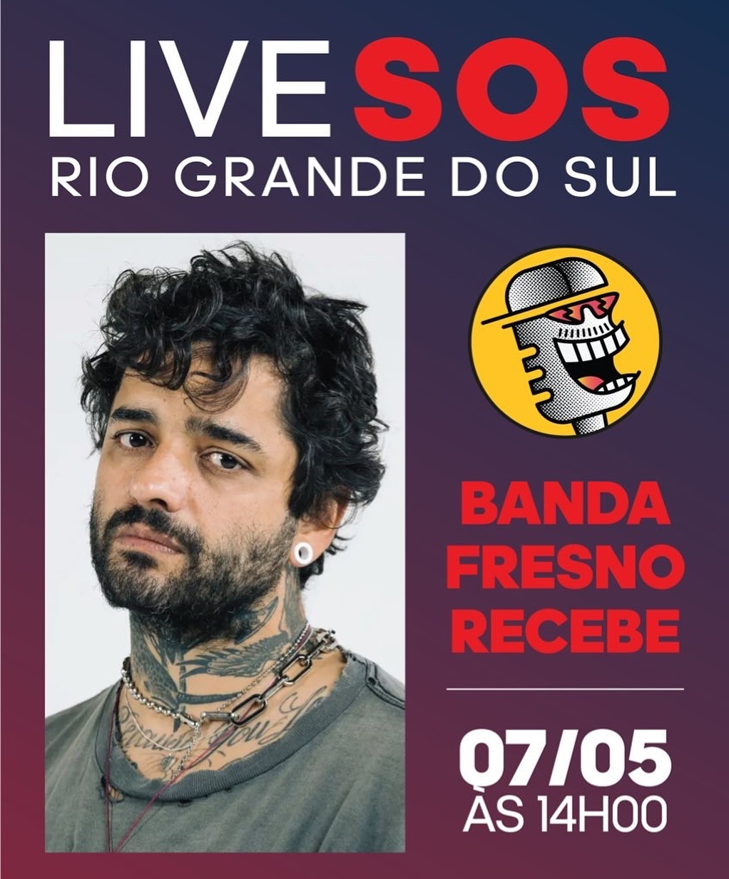 Fresno e Podpah se unem em live para arrecadar doações para vítimas no RS