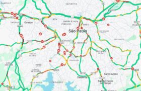 Principais vias congestionadas em SP