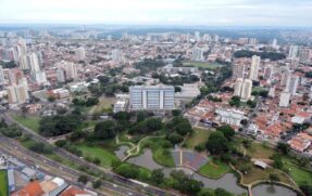 Vista aérea da Cidade de Bauru, no interior paulista
