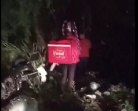 Motorista perdeu o controle do veículo, que saiu da pista