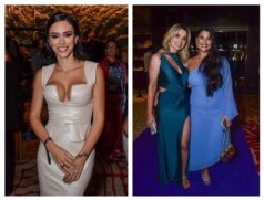 Bruna Biancardi, Flávia Alessandra e Giulia Costa em leilão beneficente em São Paulo