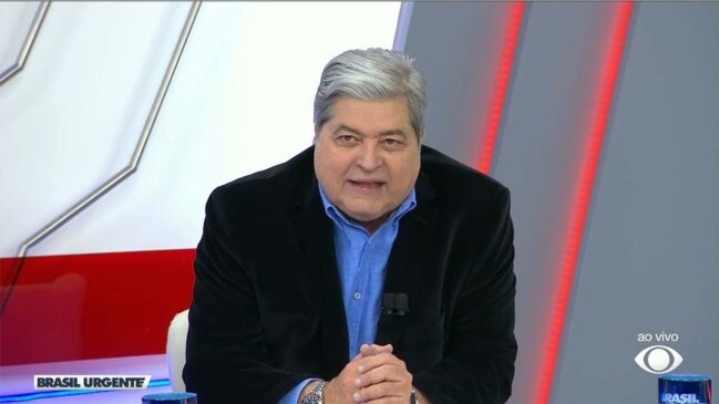 O apresentador José Luiz Datena