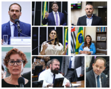 Montagem com os deputados de SP responsáveis pelo projeto que iguala aborto a homicídio