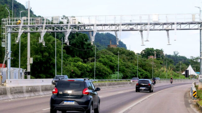 Os 15 locais para cobrança de pedágio funcionarão pelo sistema free-flow