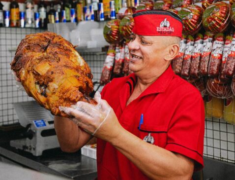 O pernil do Bar Estadão é o carro-chefe da casa