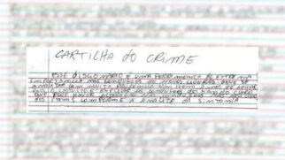 A cartilha foi apreendida e encaminhada para perícia