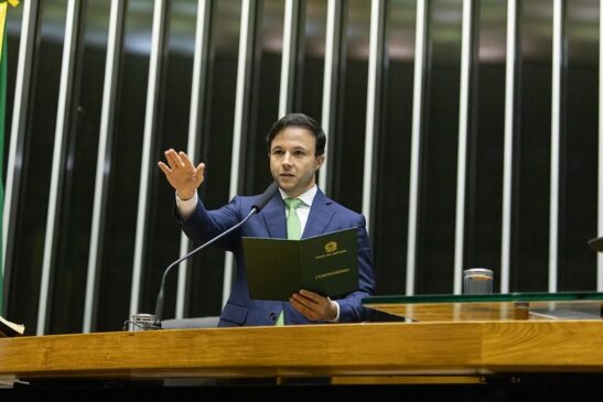 Daniel José durante posse como deputado federal em Brasília