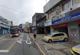 Avenida Antônio Sílvio Cunha Bueno, em Diadema, onde aconteceu o acidente