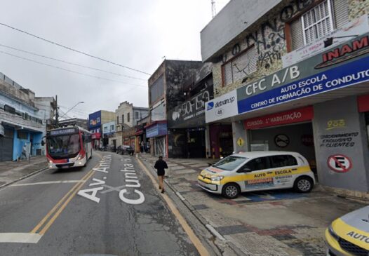 Avenida Antônio Sílvio Cunha Bueno, em Diadema, onde aconteceu o acidente