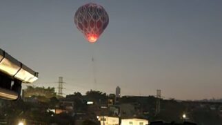 Balão caiu na madrugada desta segunda na zona leste de São Paulo