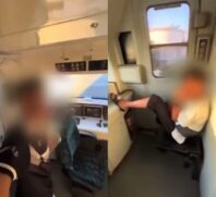 Vídeo mostra dois jovens em uma cabine de controle de um trem da Linha 9-Esmeralda