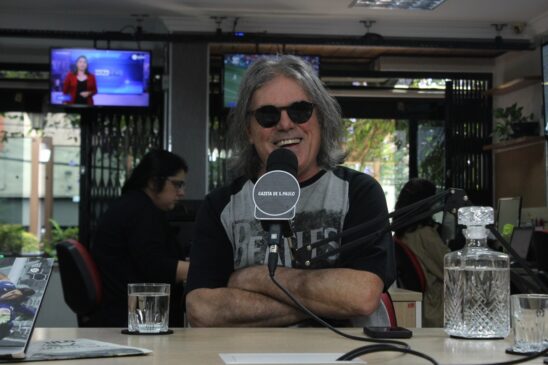 O fotógrafo Daniel Augusto Jr., durante participação em podcast da Gazeta