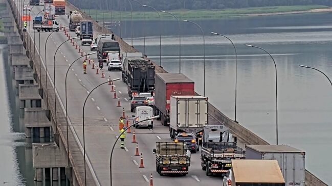 Obras causam lentidão no Rodoanel Mário Covas