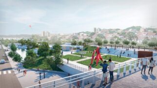 Projeção 3D de como será novo parque em São Caetano do Sul