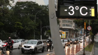 Imagem ilustrativa: Em julho de 2021, em Parelheiros, os termômetros marcaram -3°C