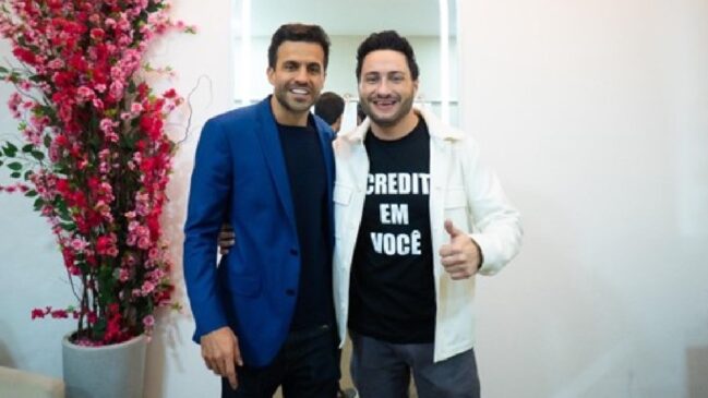 Pablo Marçal e Eric Izar, na noite de quarta