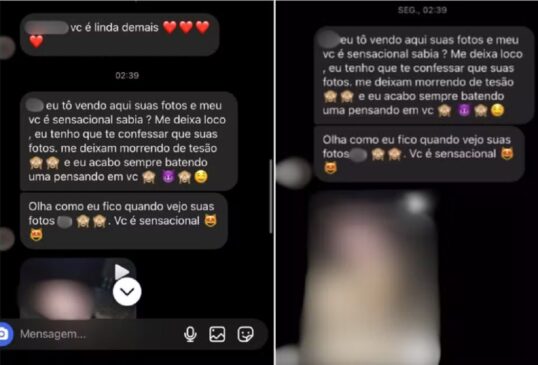 Homem enviou mensagens explicitas para a jovem