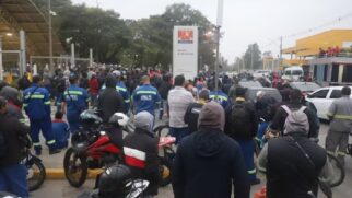 Trabalhadores atrasaram uma hora da entrada no trabalho