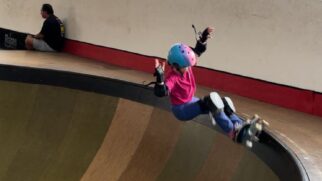 Scarlett Vilalva, 8 anos, venceu mais uma etapa do Circuito Paulista de Skate Park 2024