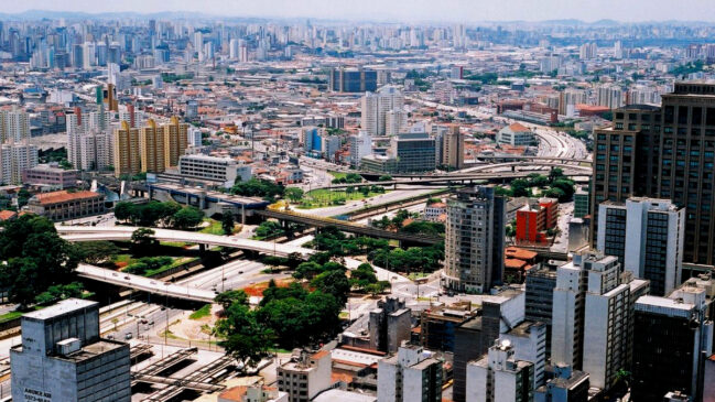 Vista aérea da cidade de São Paulo
